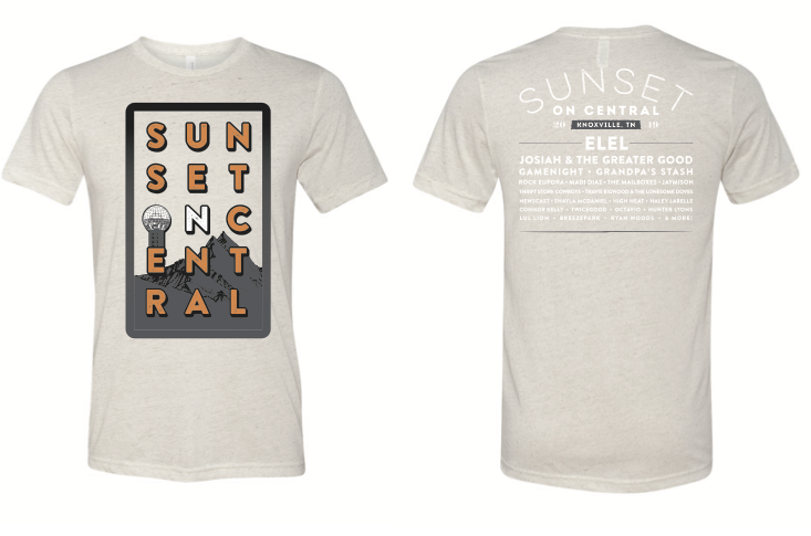 2019 Sunset On Central Oatmeal Crew Neck
