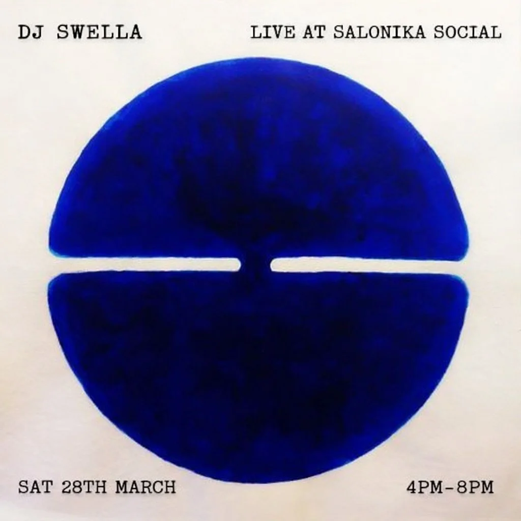 Live music from @djswella tomorrow at Salonika Social 4pm-8pm