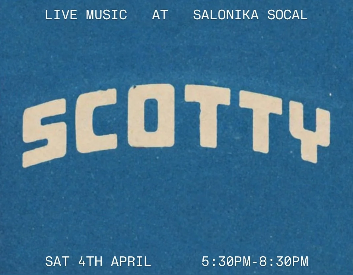 Scotty playing live this Easter Saturday. 
Get down from 5:30pm to listen to some smooth beats.