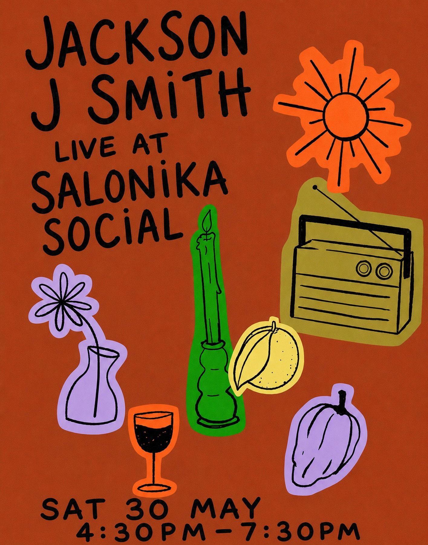 Live music with Jacko this weekend!@jacksonjamessmith 
As the cooler weather sets in and it is getting dark earlier, music will start earlier at 4:30pm - 7:30pm.
See you then!