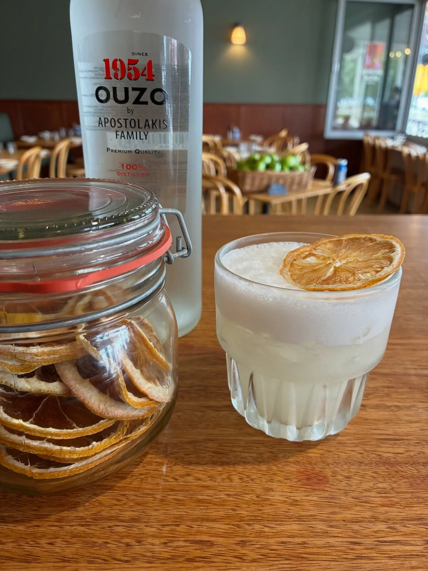 Ouzo Sour 🍋 
The perfect apertif to start your dinner at Salonika Social