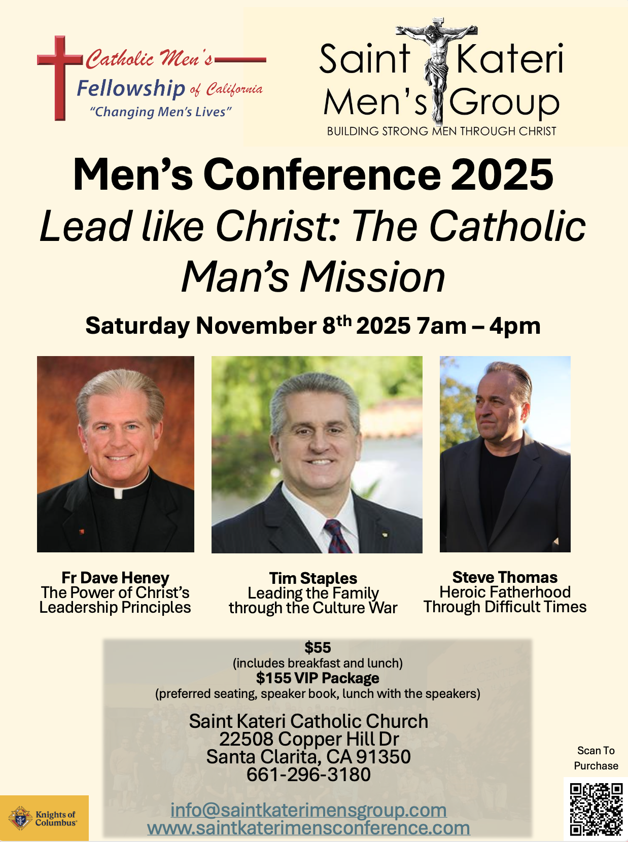 Saint Kateri Catholic Church Men's Conference 2025