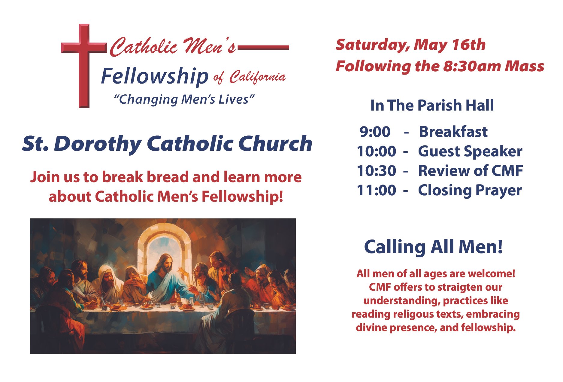 1st Anniversary of CMF Men’s Group St. Dorothy