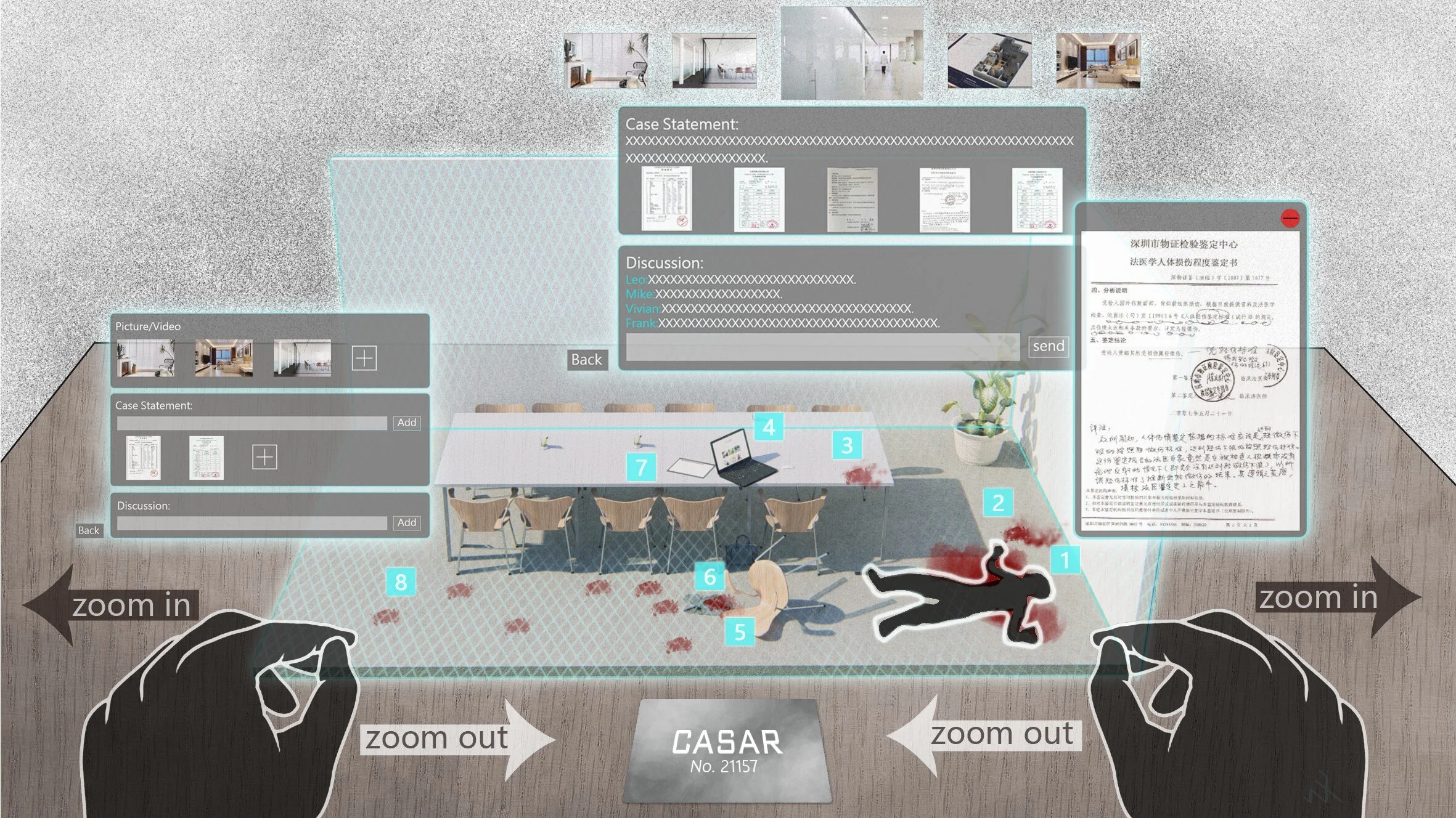 Collaborate through the AR scene