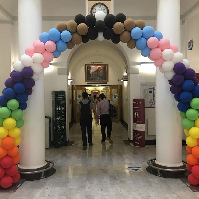 13 years working, 1 birth, 3 lives saved (mine and both boys) Kings means so much to me as it does to all of us. I love this balloon rainbow as you come in - such a great start to the day! And another reason why Camberwell is just the best place to l