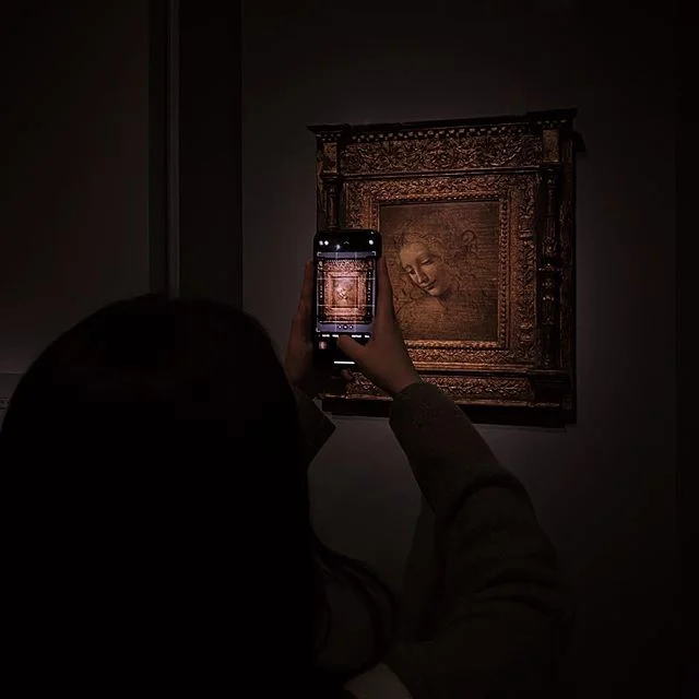 Leonardo Da Vinci&rsquo;s exhibition at the Louvre showing five core works in its collections: The Virgin of the Rocks, La Belle Ferronni&egrave;re, the Mona Lisa, the Saint John the Baptist, and the Saint Anne along with a large group of drawings an