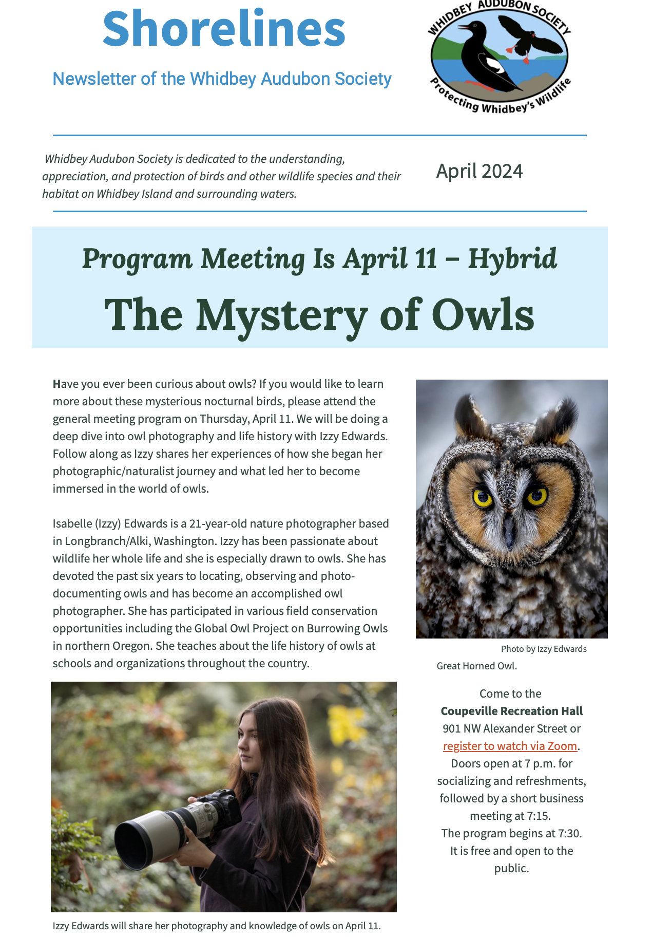 April 2024 Shorelines