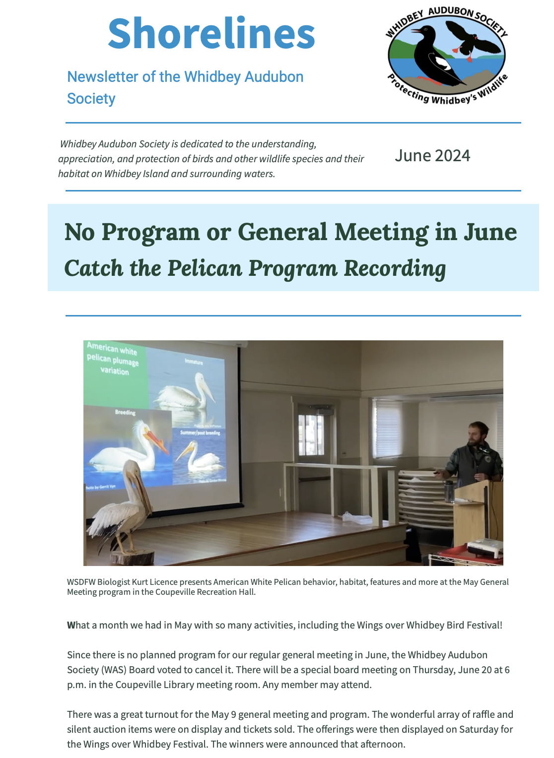 June 2024 Shorelines