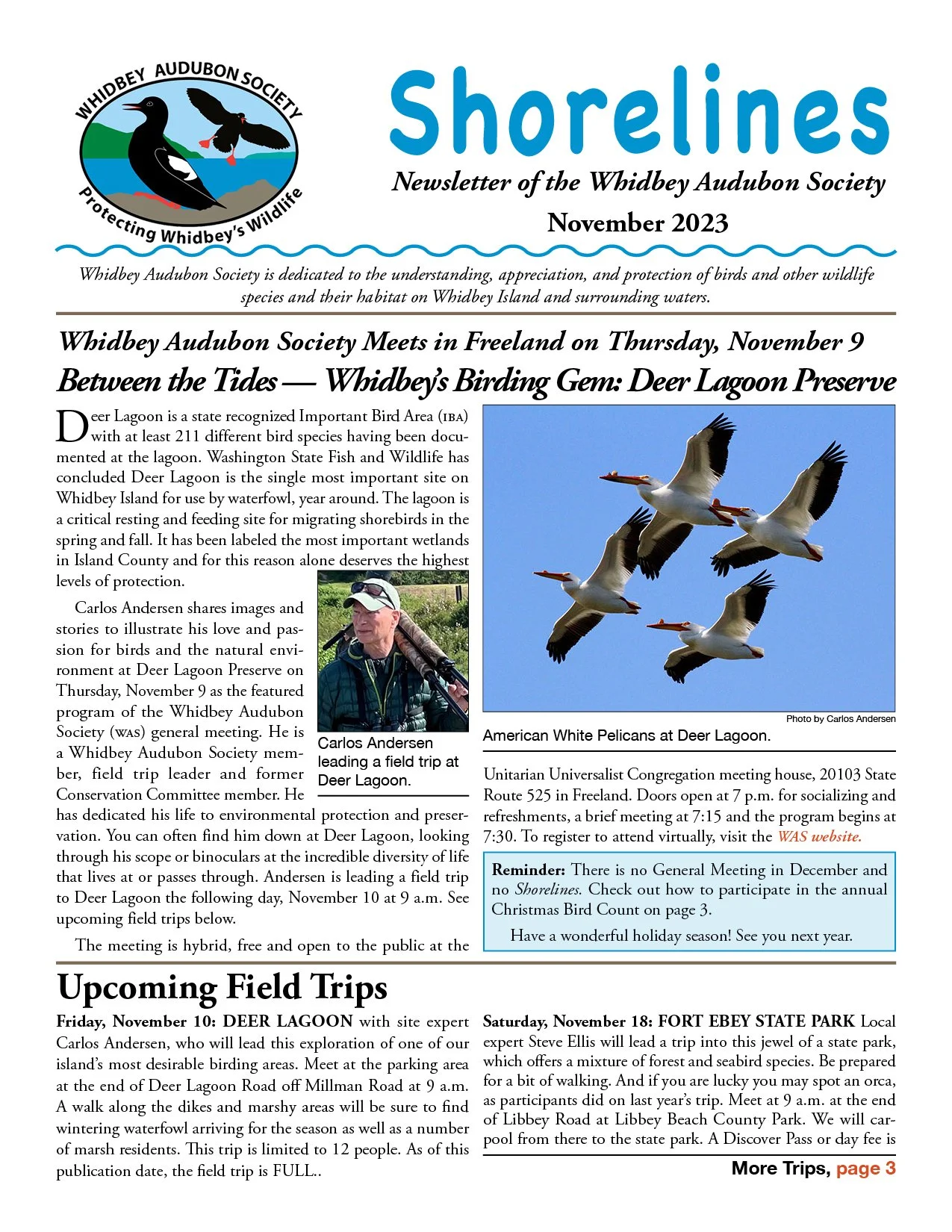November 2023 Shorelines