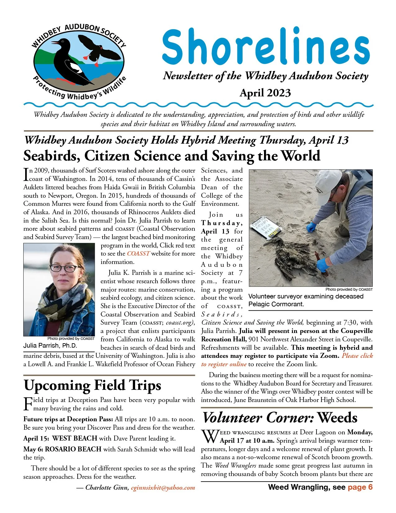 April 2023 Shorelines