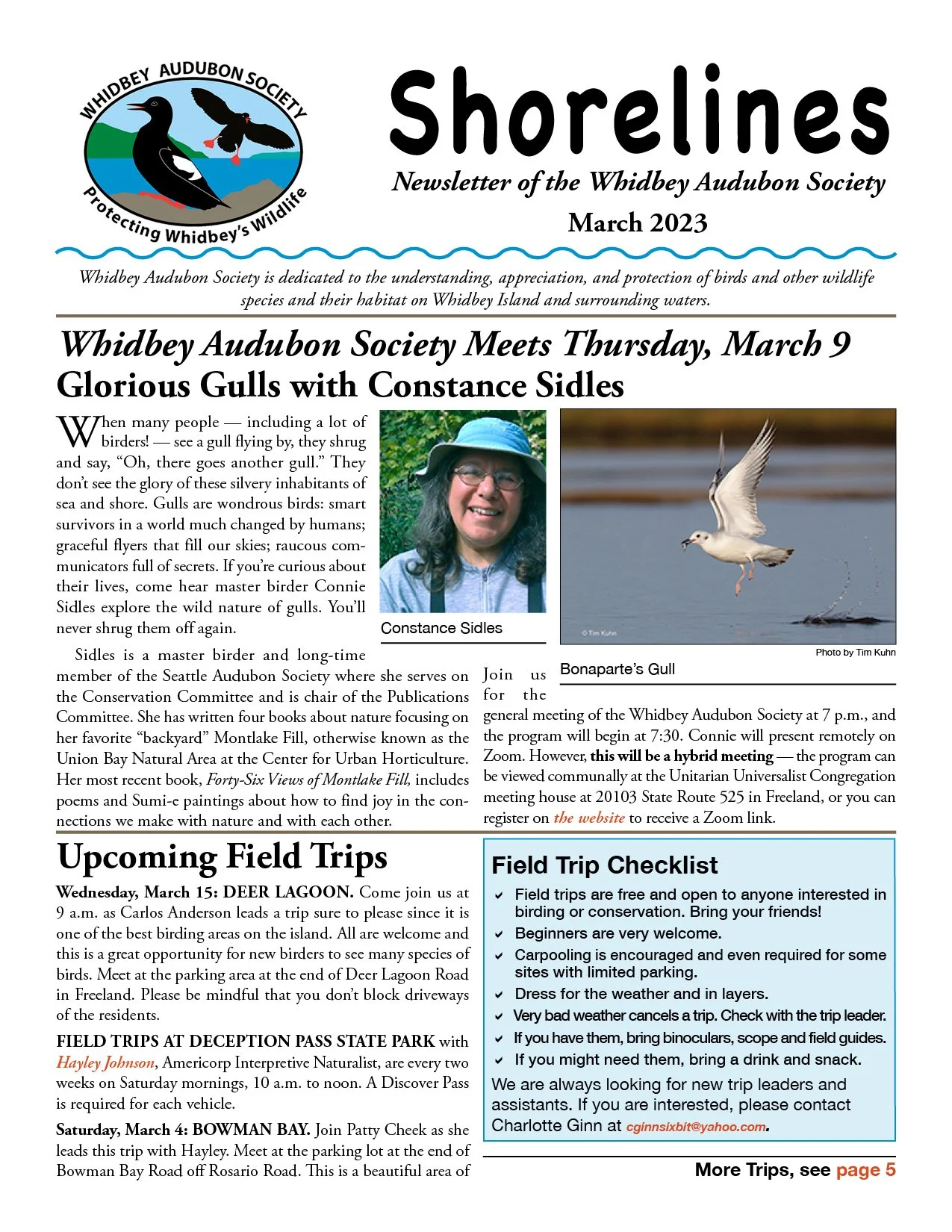 March 2023 Shorelines