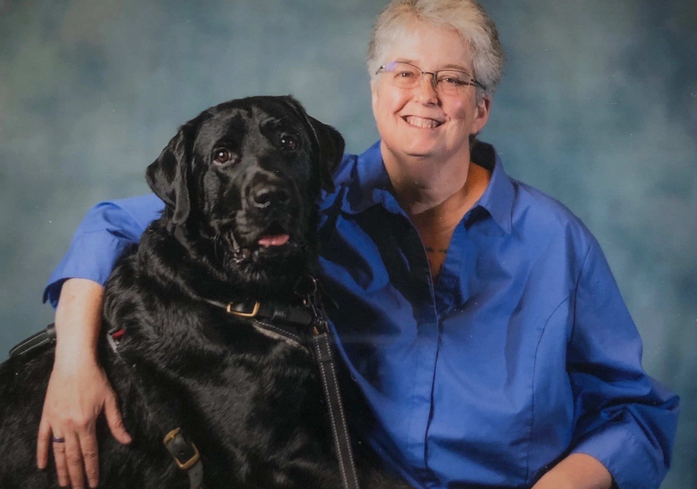 Michelle Munro and her dog, Theo