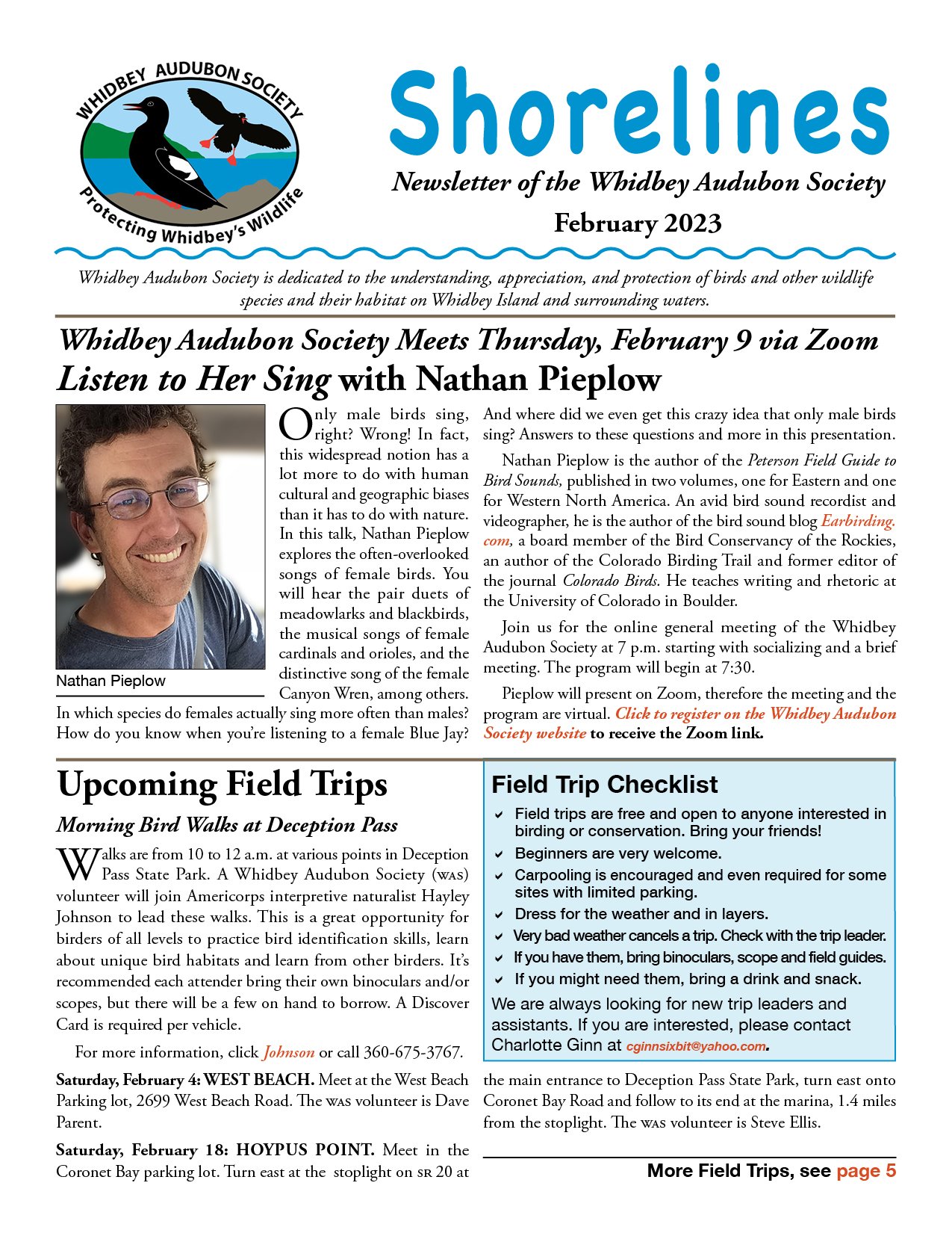 February 2023 Shorelines