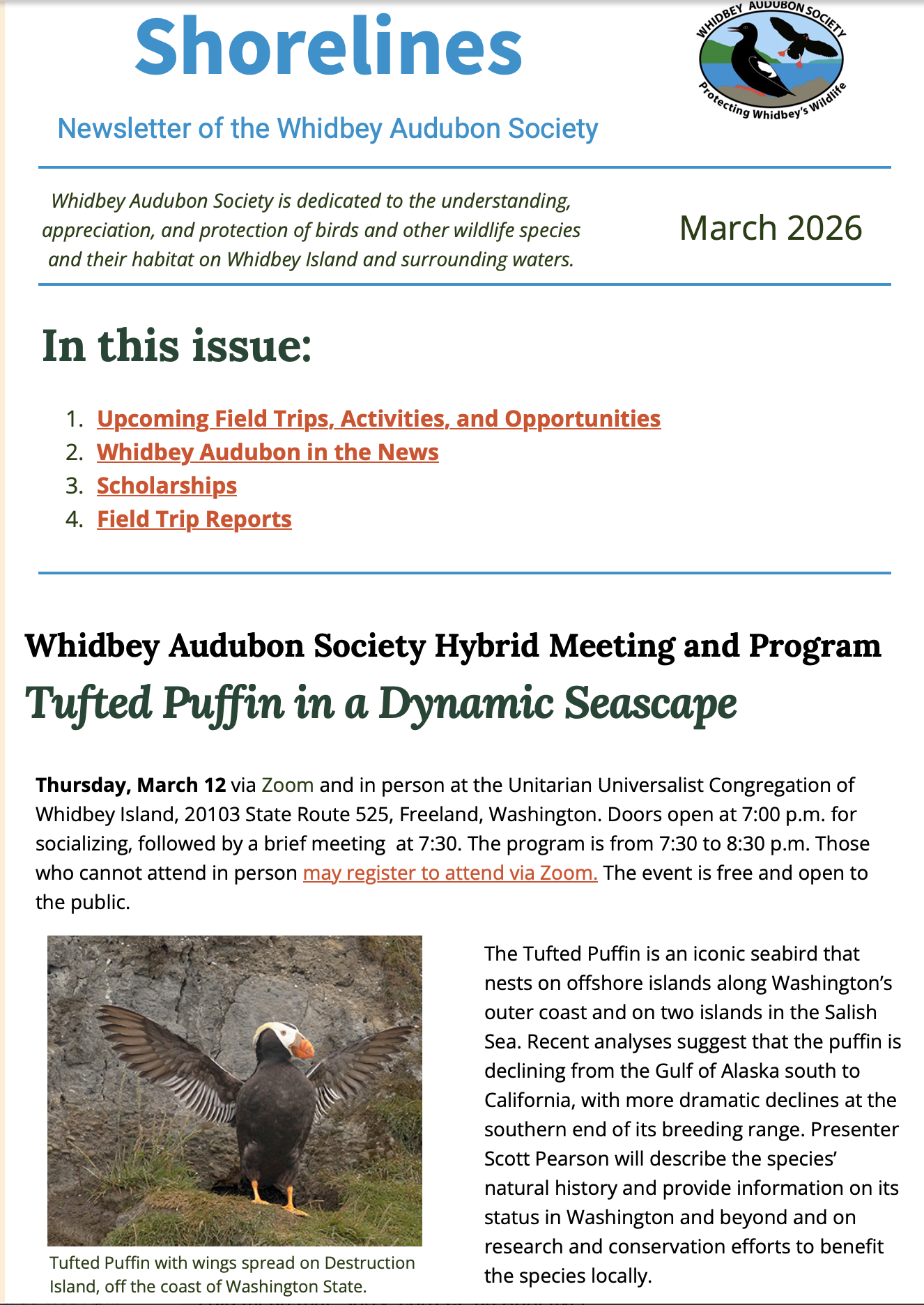 March 2026 Shorelines