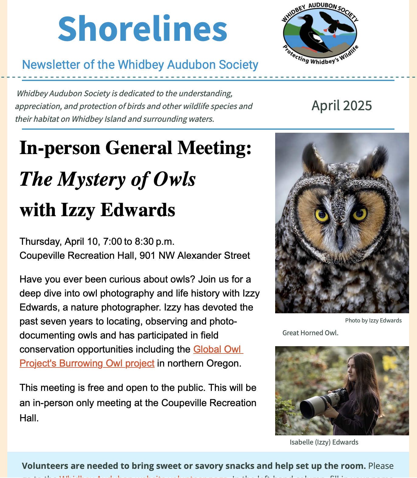 April 2025 Shorelines