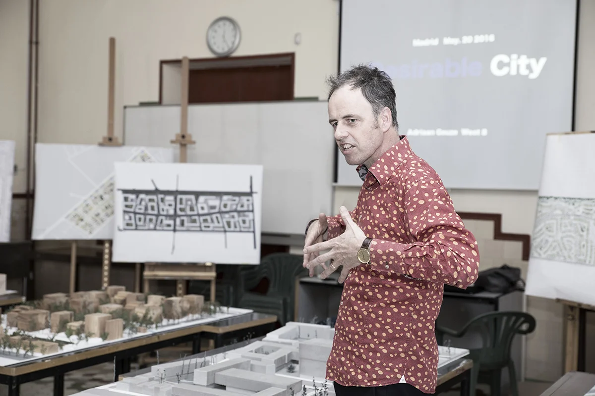 West 8’s Adriaan Geuze hosts the Final Masterclass in Advanced Urbanism at the Universidad Antonio Nebrija in Madrid