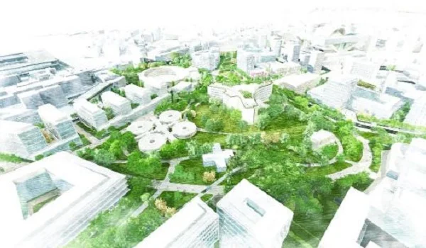 Los profesores Juan Tur y Alexandra Delgado y el antiguo alumno Daniel Cortizo, ganadores del Concurso Internacional de ideas Cristo-Buenavista en Oviedo