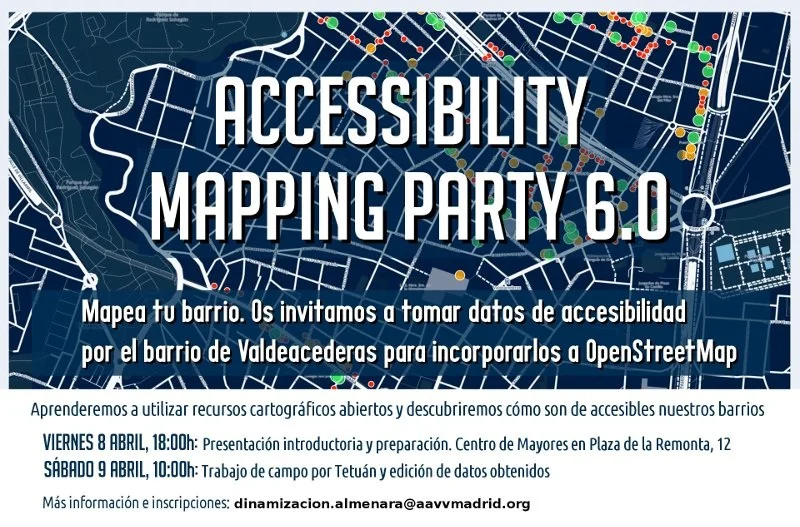 ACCESSIBILITY MAPPING PARTY 6.0. VALDEACEDERAS-TETÚAN