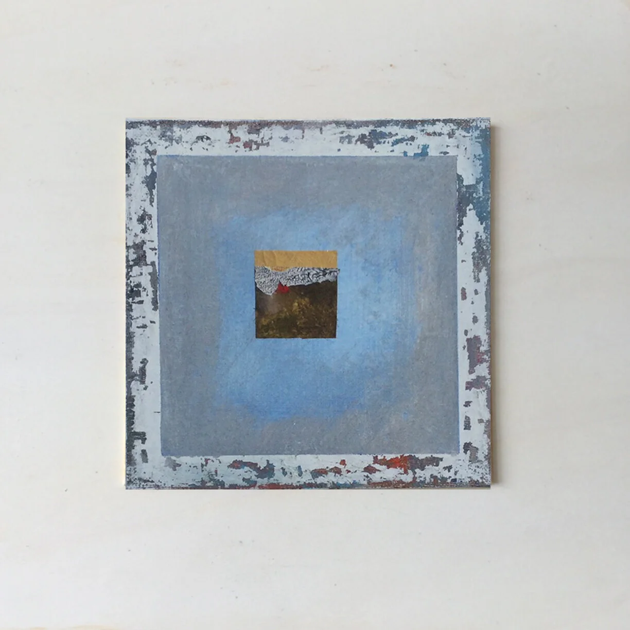 Malplatte auf Sperrholz, Mixed Media, Format 36 x 36 cm, Preis 150,-