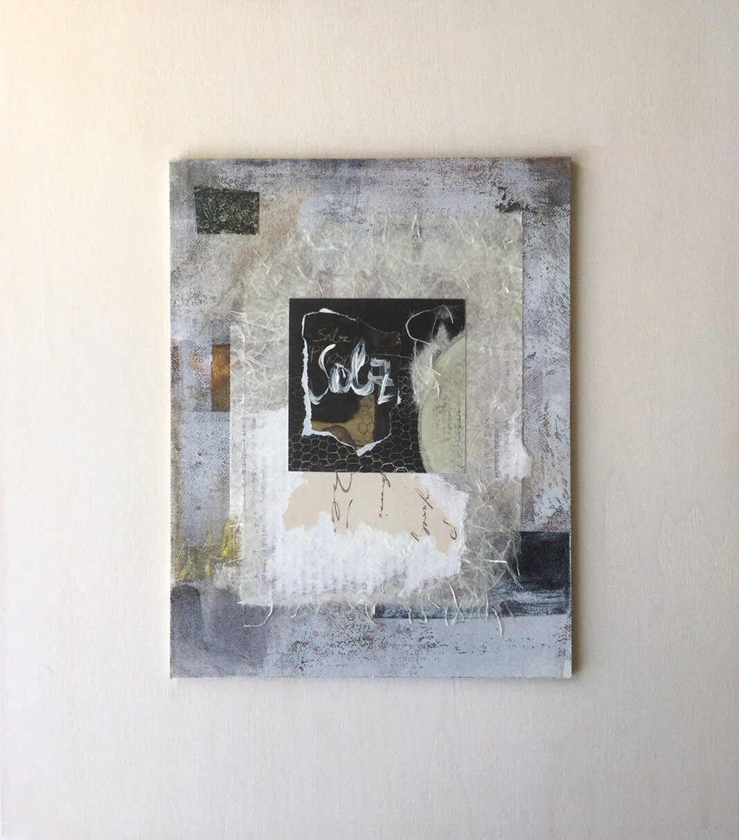 Malplatte auf Sperrholz, Mixed Media, Format 36 x 55 cm, Preis 180,-