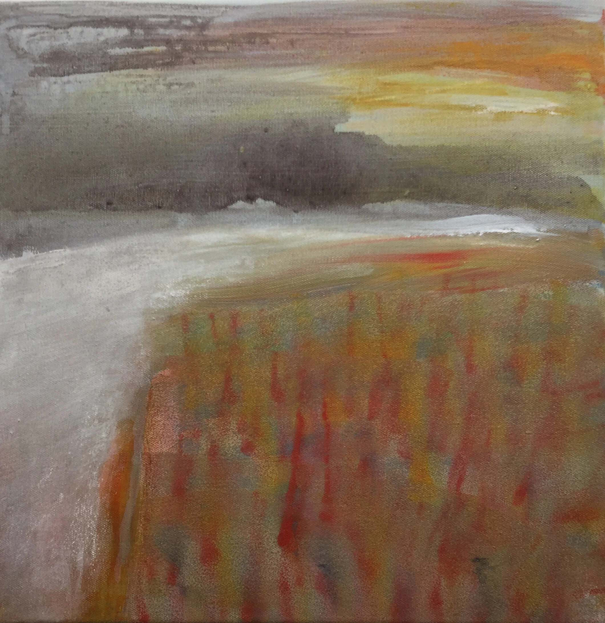 Mixed Media auf Leinwand, Format 40 x 40 cm, Preis 220,-