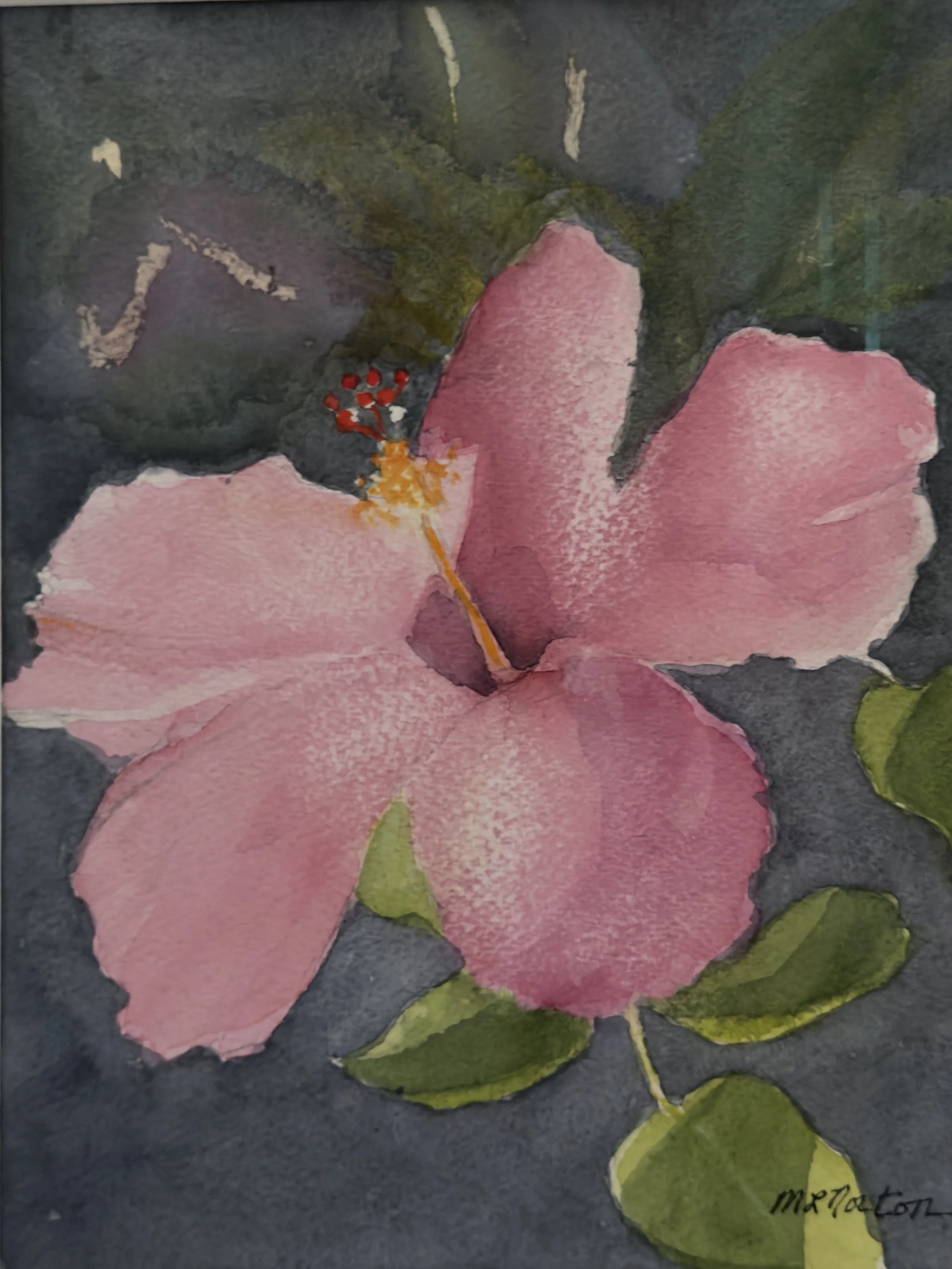 Open Hibiscus | 16" x 18" | $900 | Framed