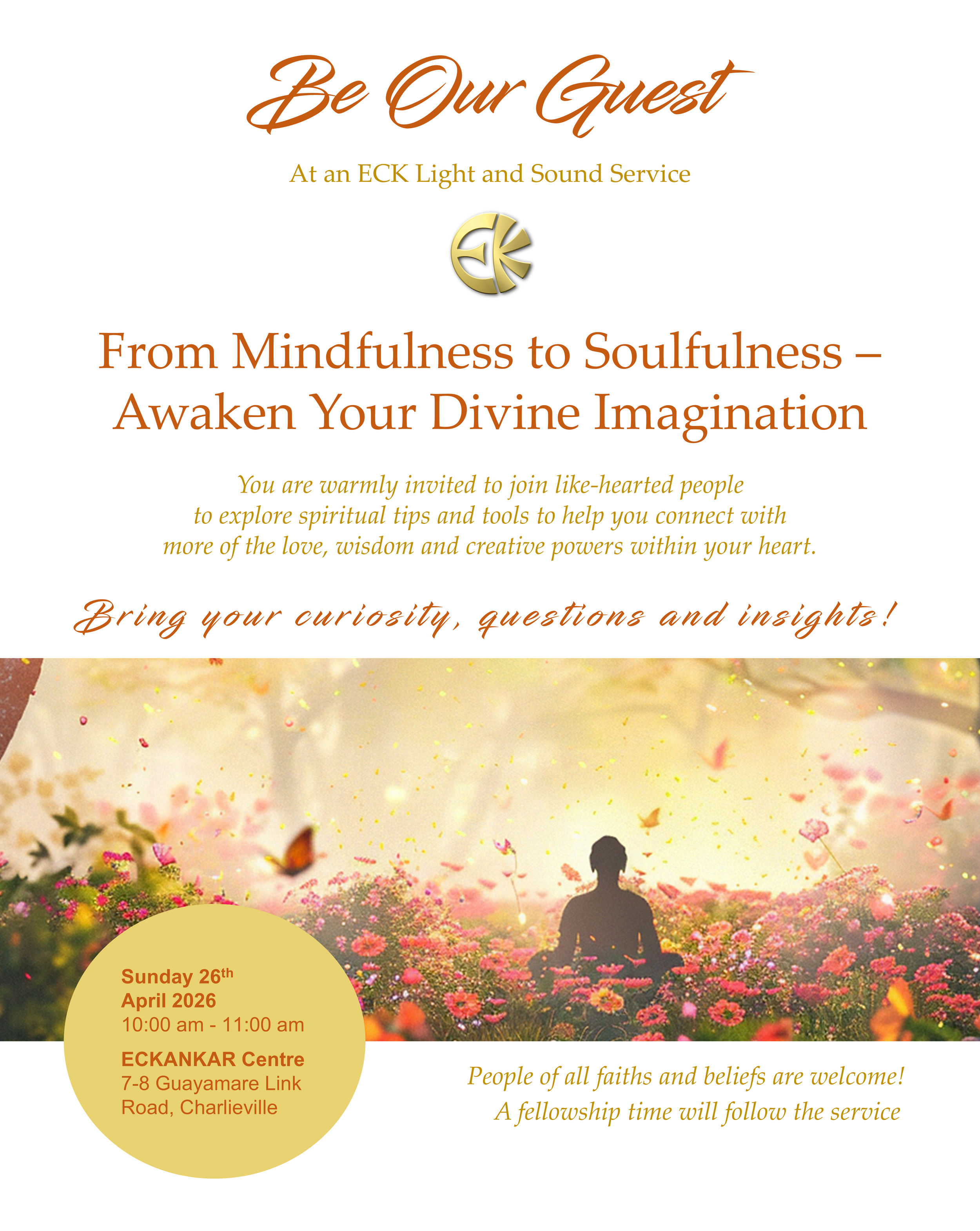 ECK Light and Sound Service: From Mindfulness to Soulfulness-Awaken Your Divine Imagination