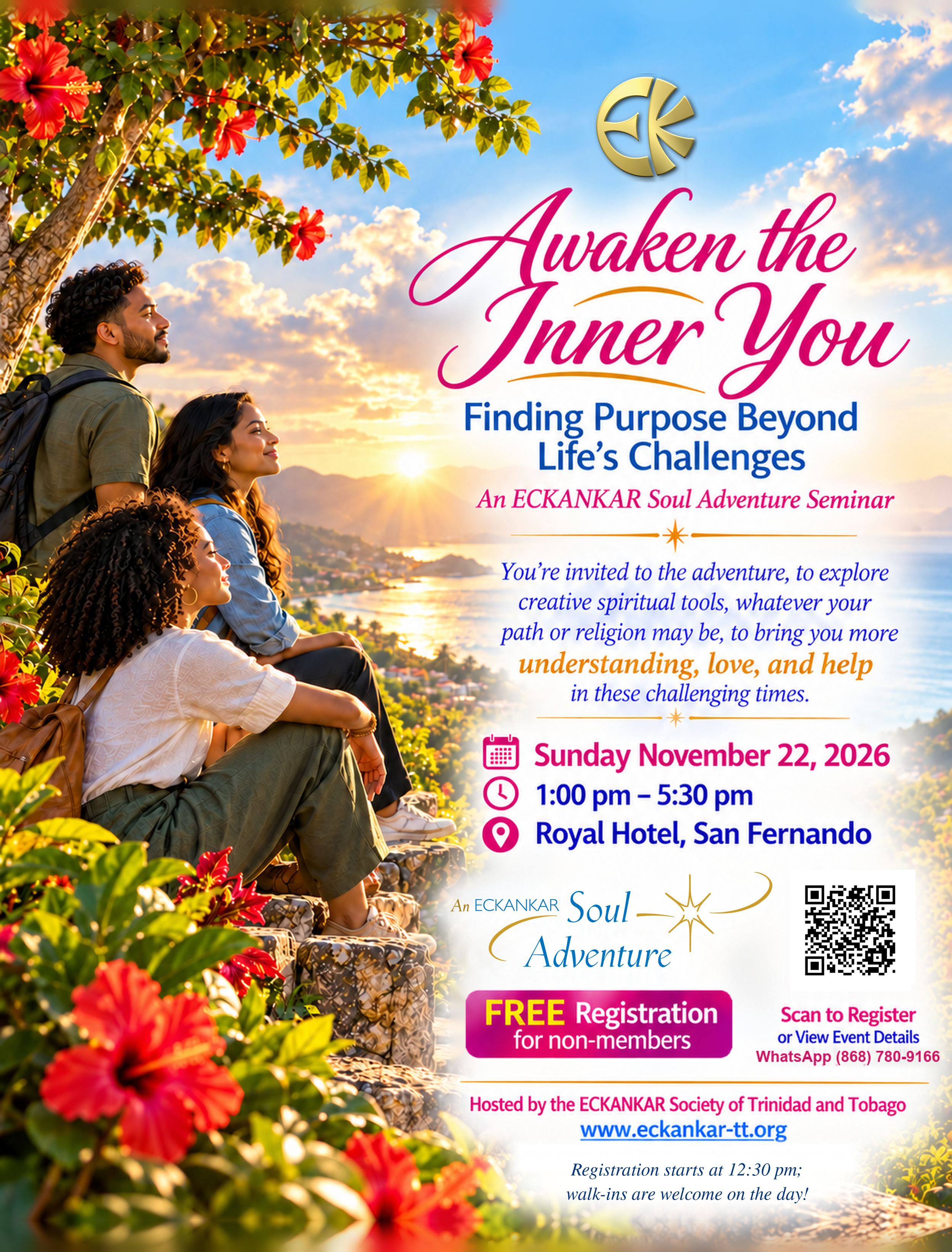 2026 Trinidad &amp; Tobago ECKANKAR Soul Adventure Seminar: Awaken the Inner You—Finding Purpose Beyond Life’s Challenges