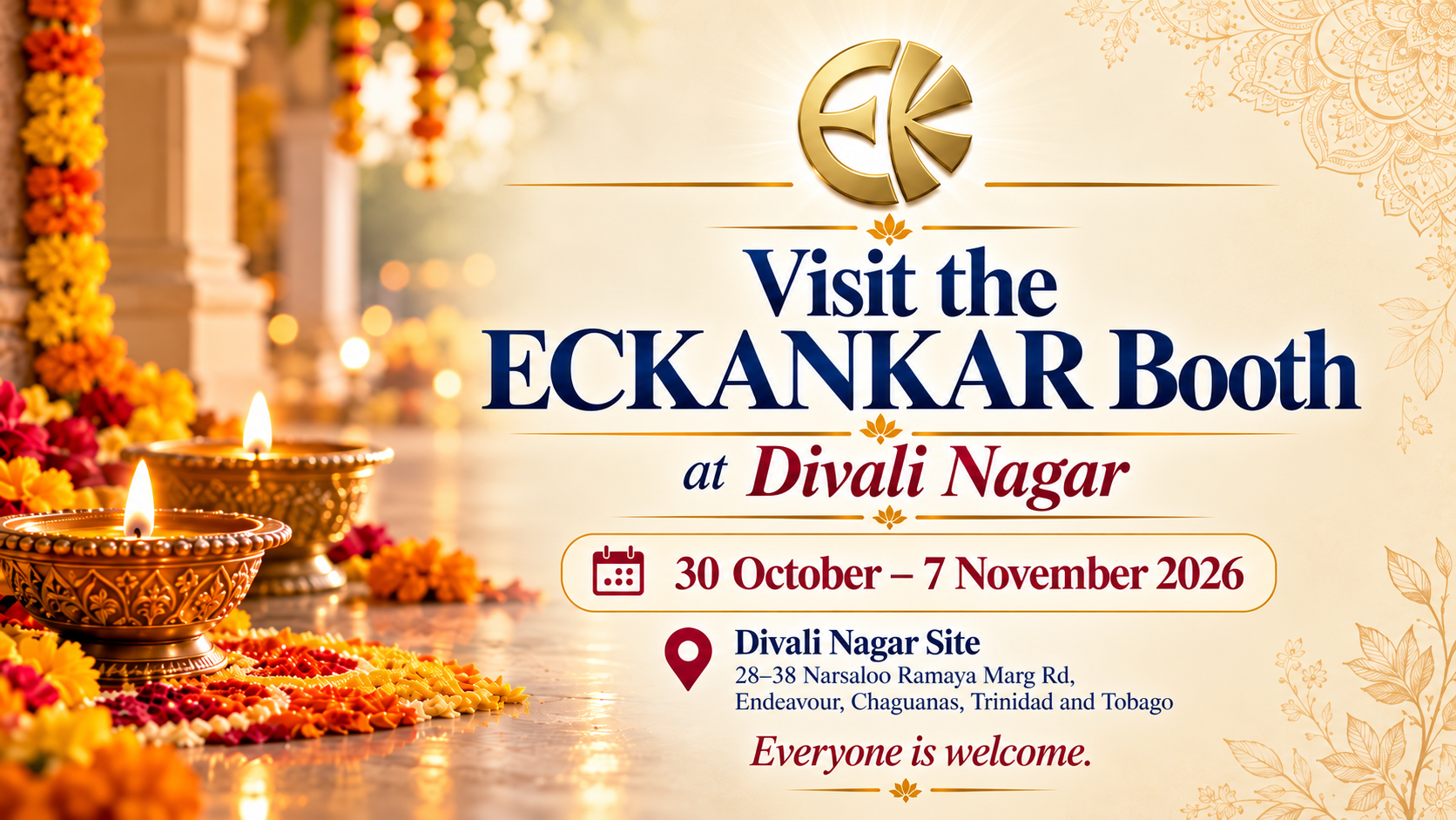 Visit us at our ECKANKAR Booth at the Divali Nagar!
