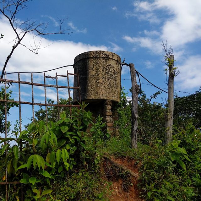 Here's a water tank I found in Minca, Colombia. There's an embarrassing video somewhere on my computer where I try to explain &quot;pressure head&quot; in spanish. Really, it's just height of water that adds pressure onto the system. I think this one