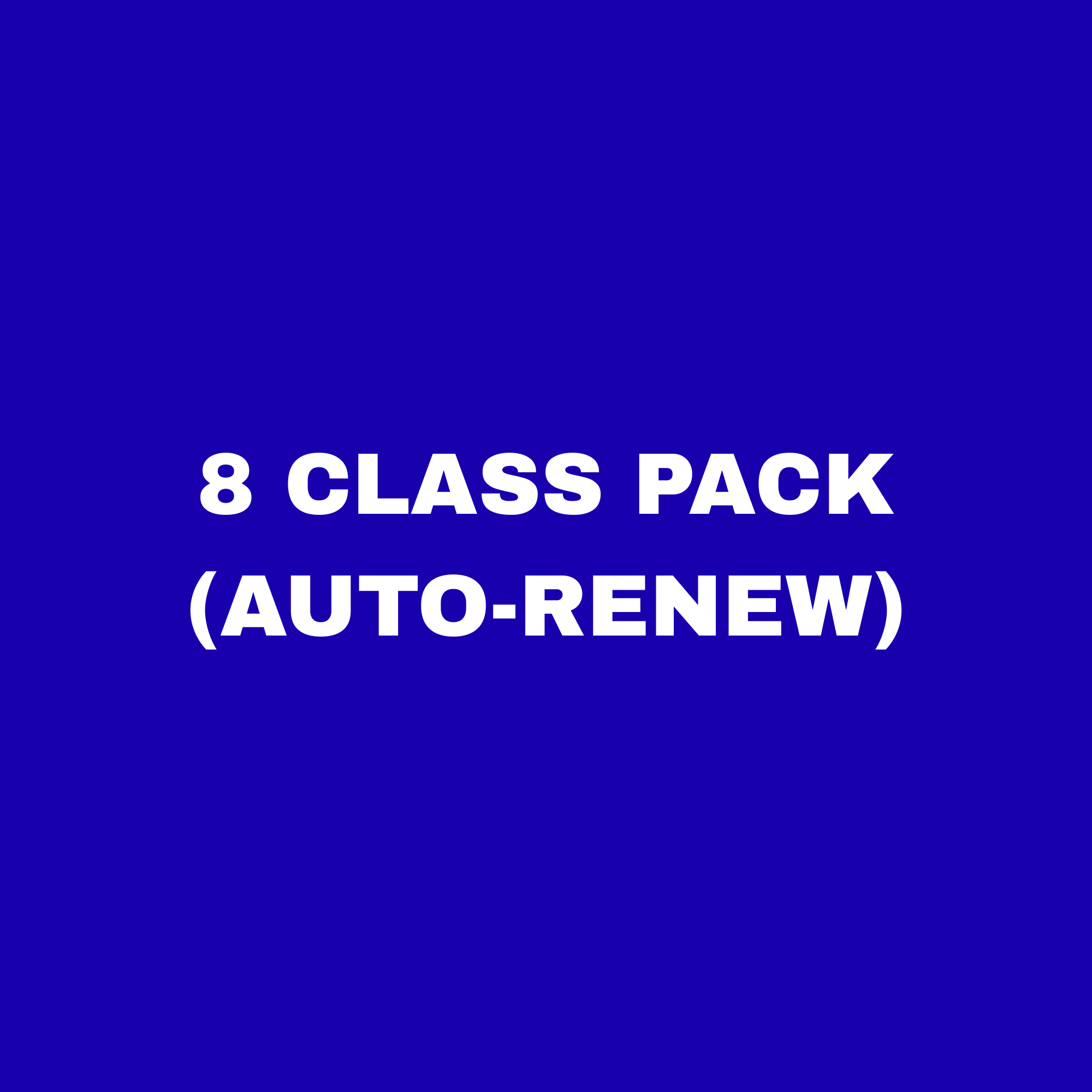 8 sessions per month. Renews monthly $165 +HST