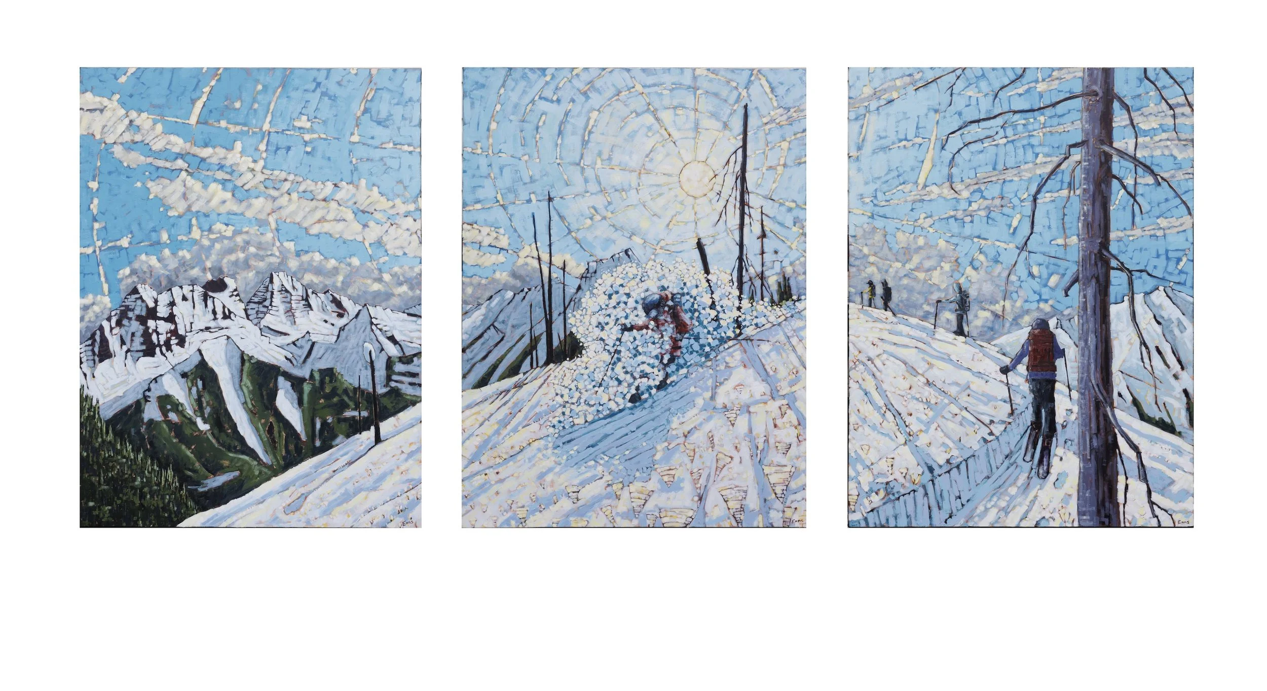 ski painting commission