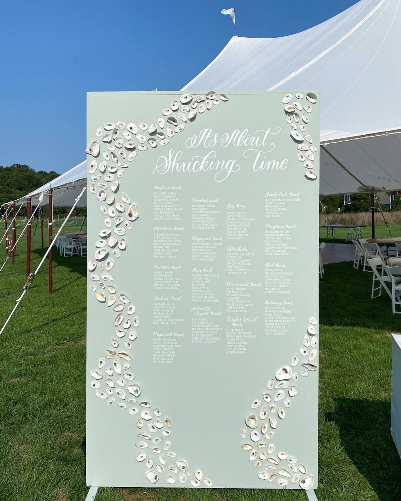 Loving the new shell pattern on this &ldquo;It&rsquo;s About Shucking Time&rdquo; backdrop, atop a pretty sage green paint surrounded by the gorgeous @saltpondareasbirdsanctuaries!

We&rsquo;re busy prepping for five events this weekend and a super f