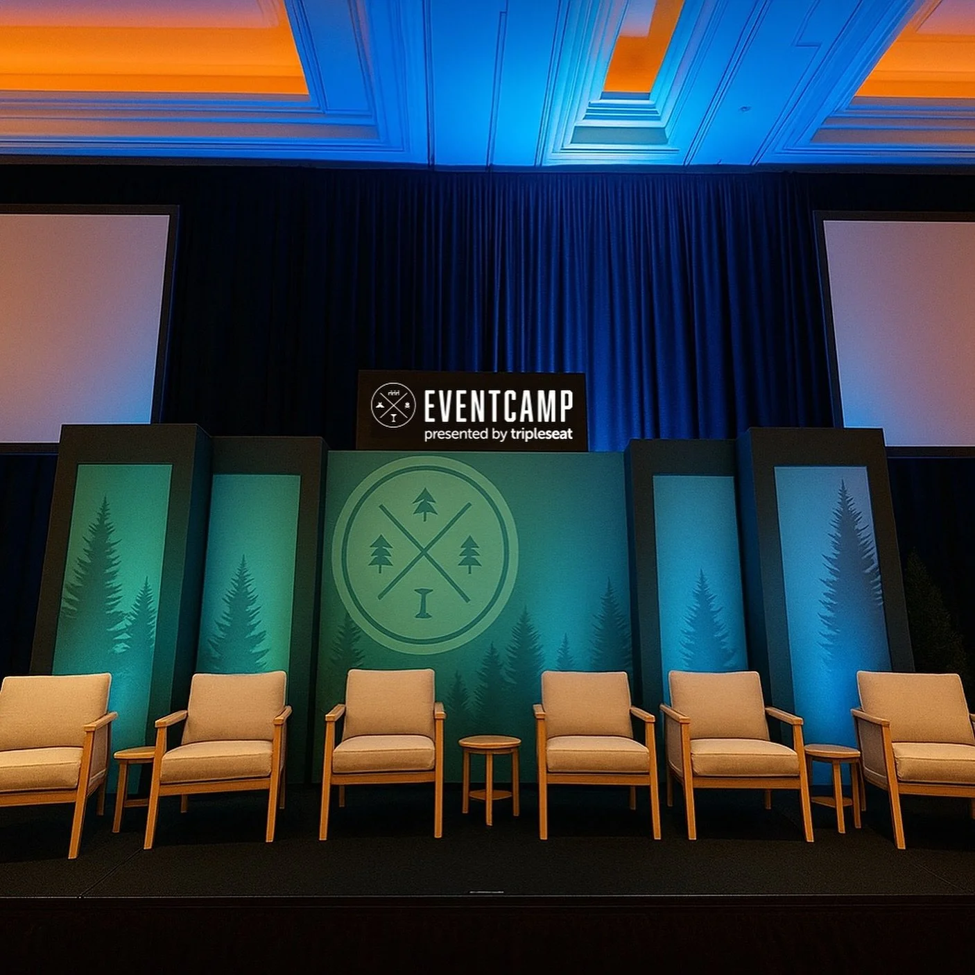 Panels that flip, rotate, and transform&mdash;our stage backdrop for EventCamp 2025 was all about movement, interaction, and keeping every angle fresh and engaging. A setup that worked as both an interactive photo op and a dynamic stage for the keyno