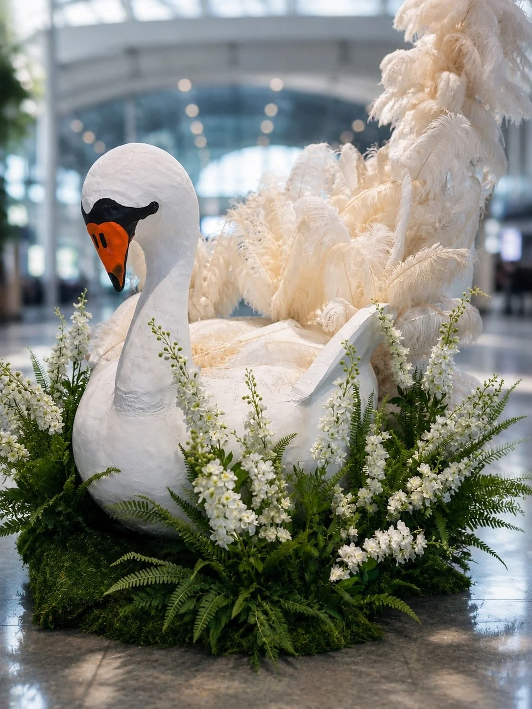POV: the Boston Common swans got a couture makeover. 🦢

For The Aesthetic MEET Boston at the MCEC, we sculpted a custom 5&rsquo; swan installation paired with a dramatic feather arch as a nod to one of Boston&rsquo;s most iconic landmarks. Equal par