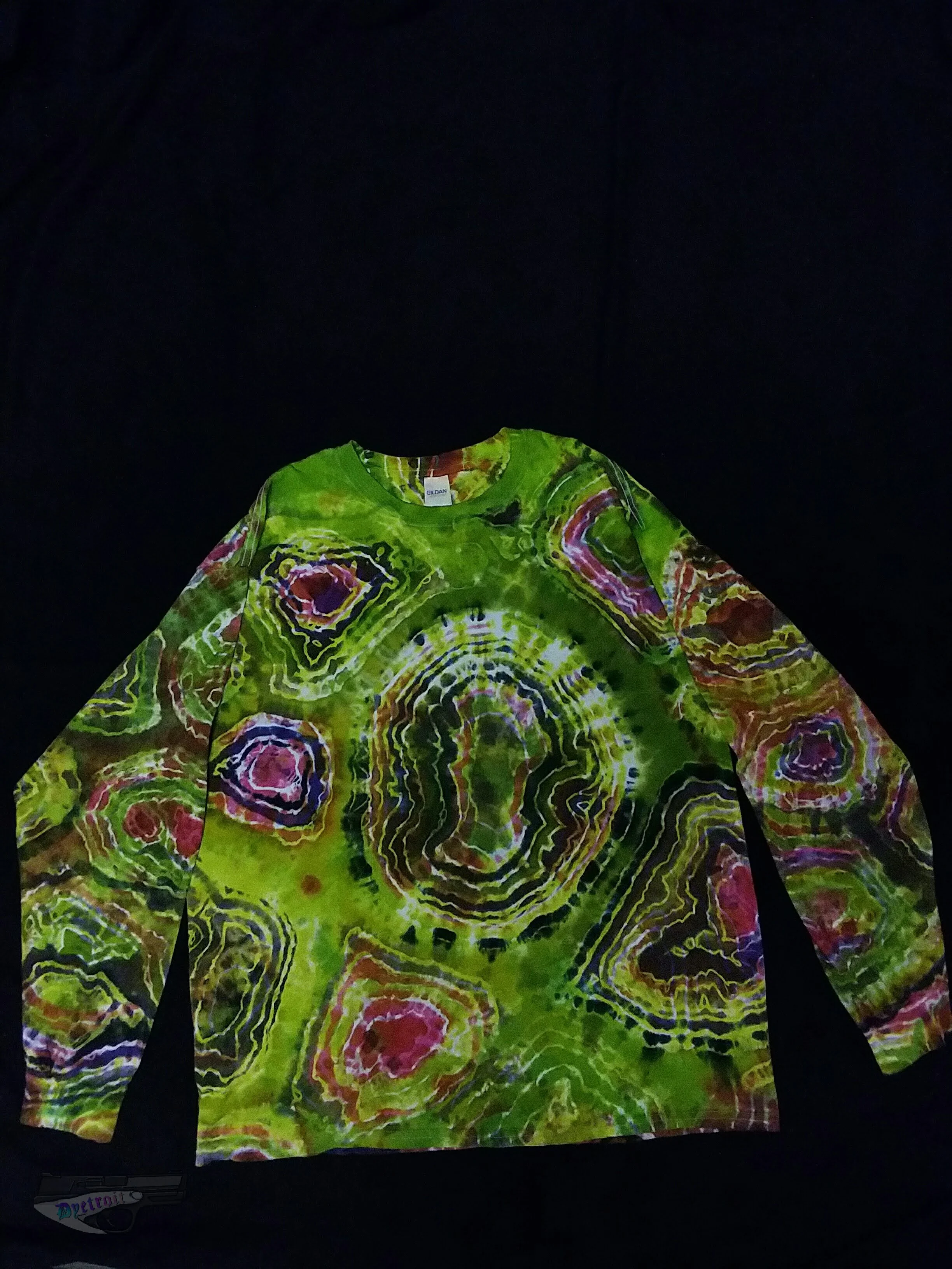 "Mutant" Double Dyed Double Geode (Extra Large)