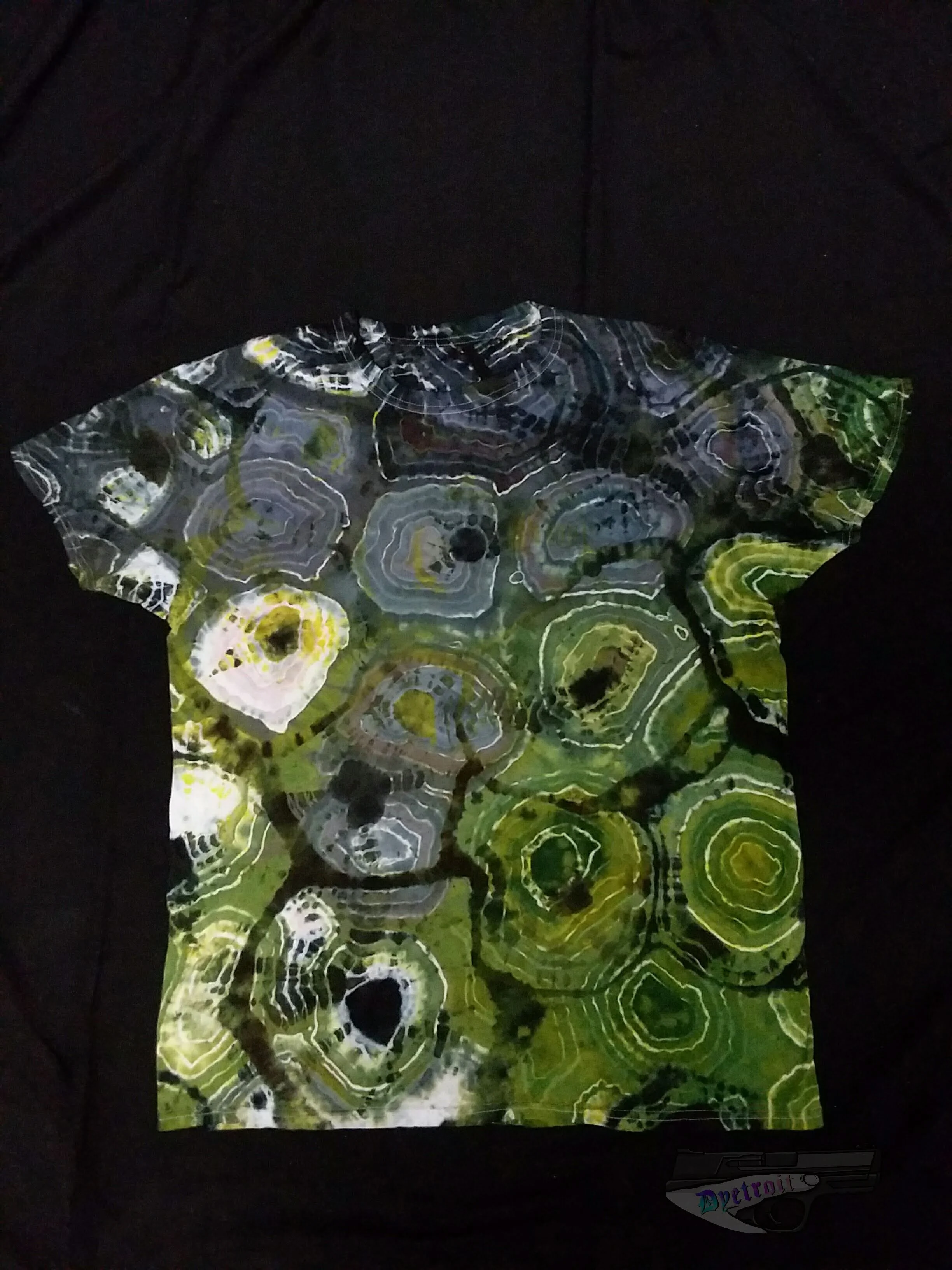 " Earthy double geode" Men's Large (double dyed double geode)