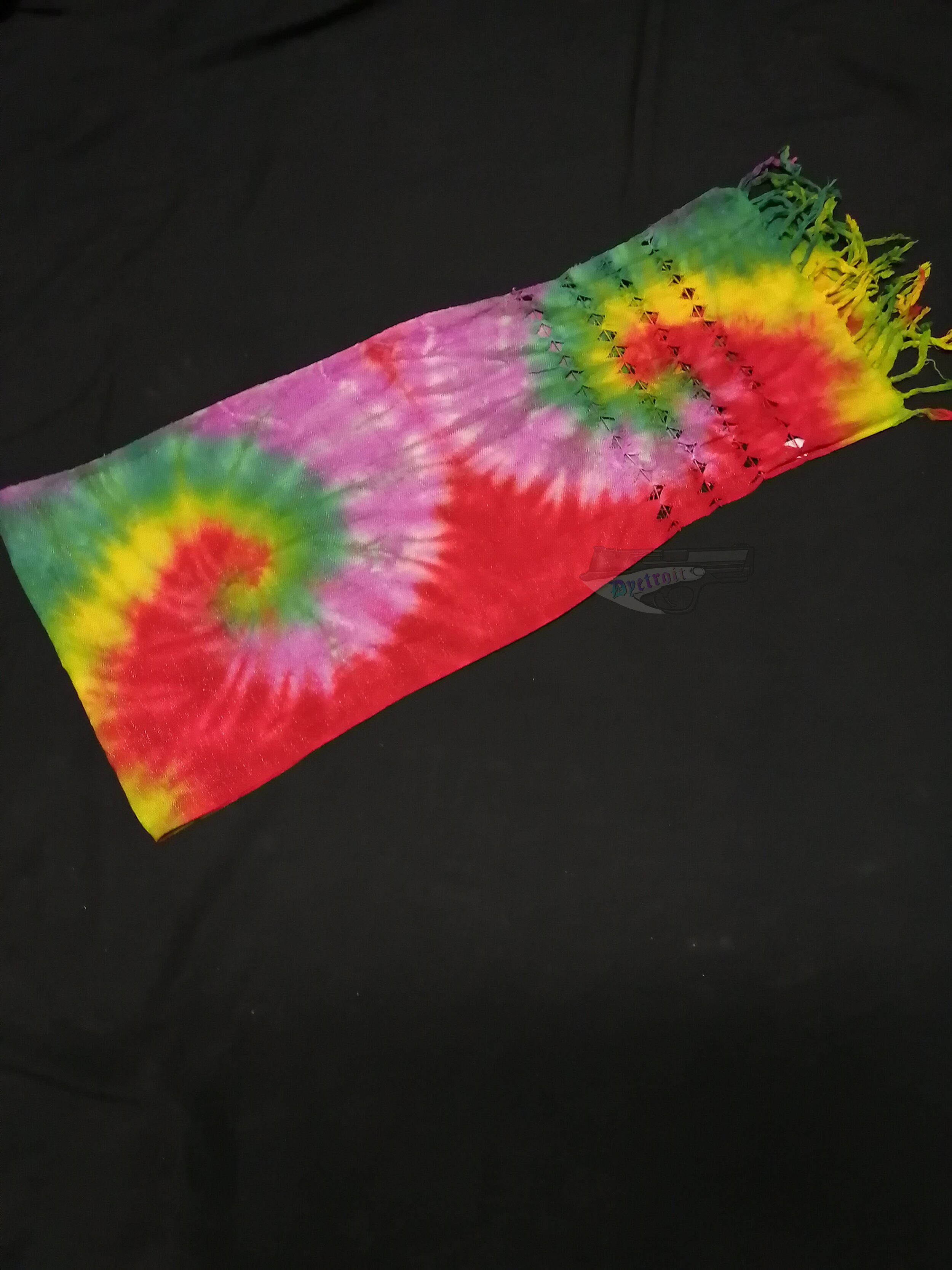 Pastel quad swirl scarf