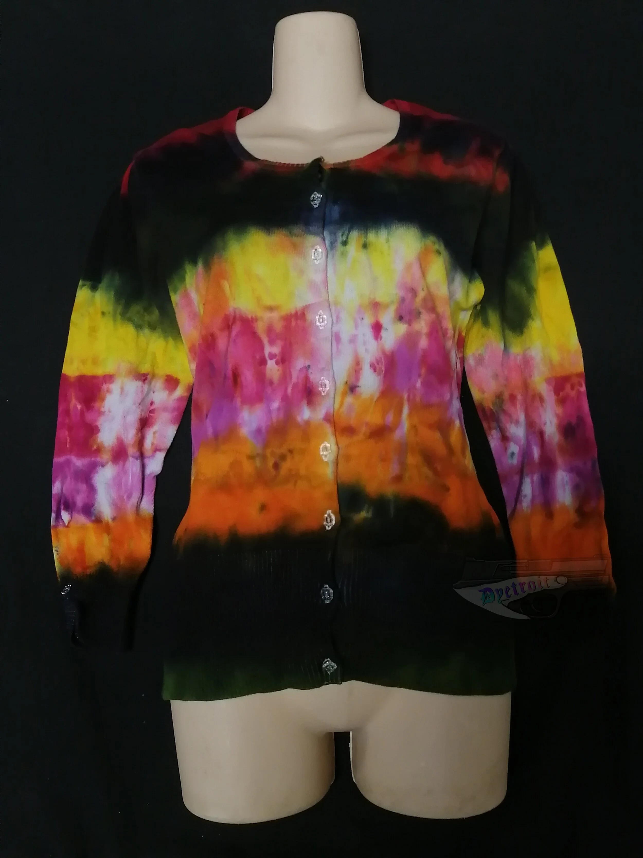 Shibori Women's Button Sweater (LG)