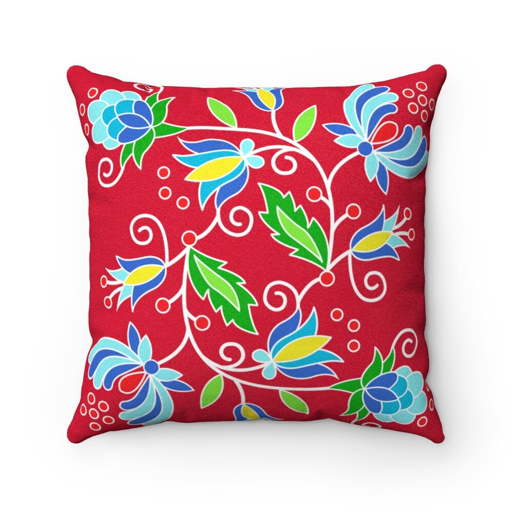 Red Square Pillow