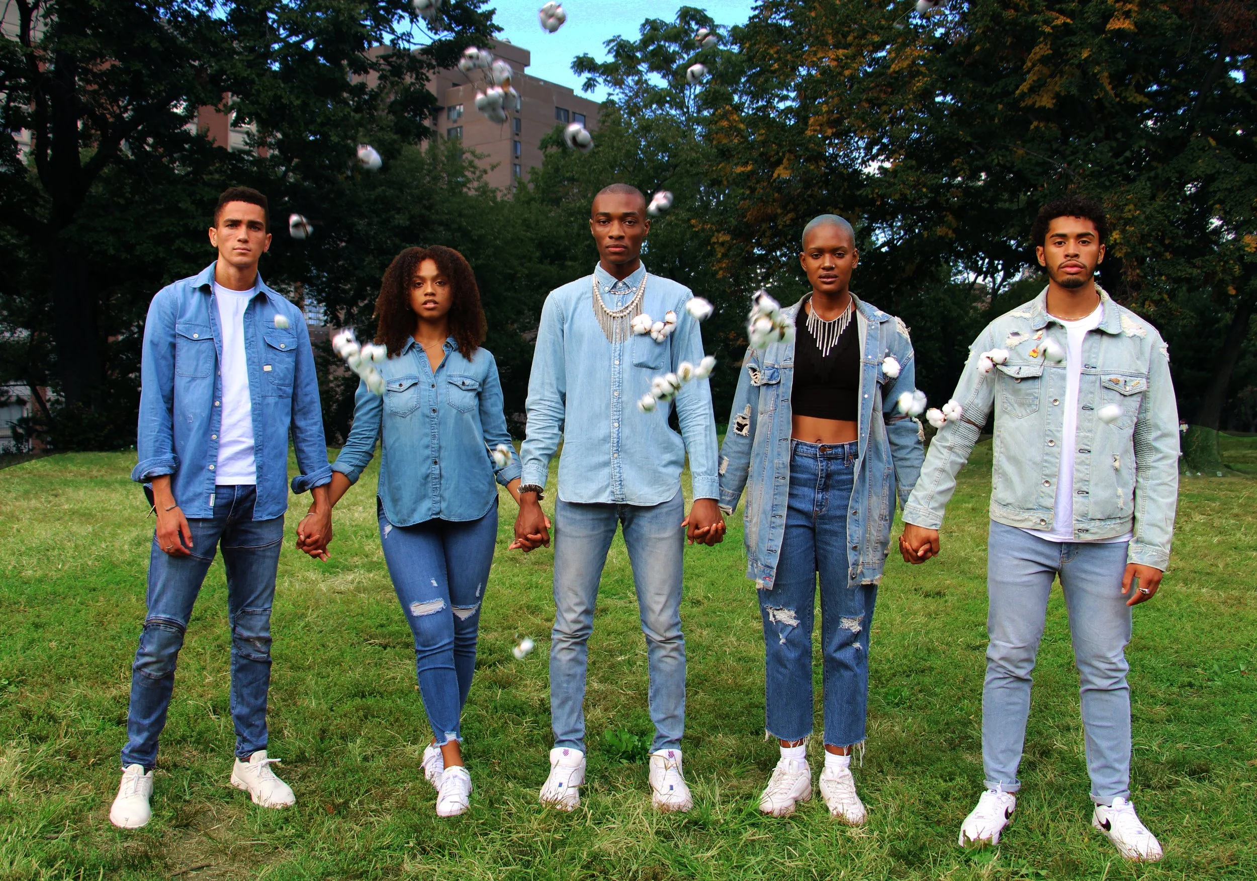  Concept + Direction by KIRU • Set Management by Sameer Bhatia, KIRU • Set Assistance by Sabrina Tseng • Photography by Laura Ye • Wardrobe by Jasmine Shields, KIRU • Casting by Kate Carmain • Modelling by KIRU, Amenkha Sembenu, Pamela Brooks, Peter 