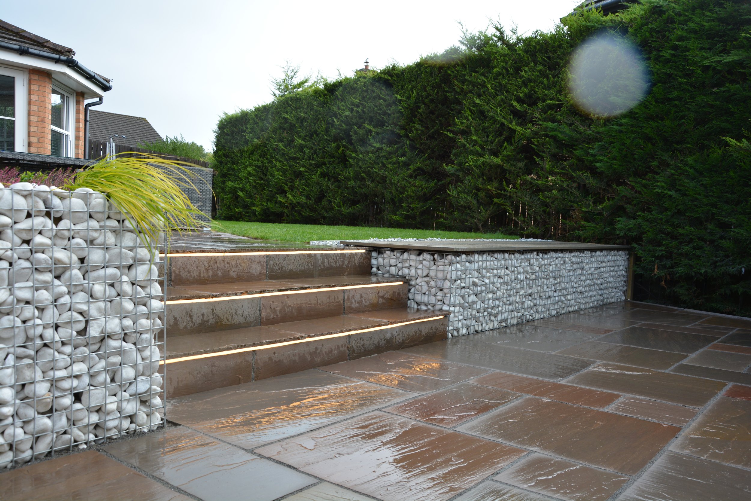 Garden with gabions.JPG