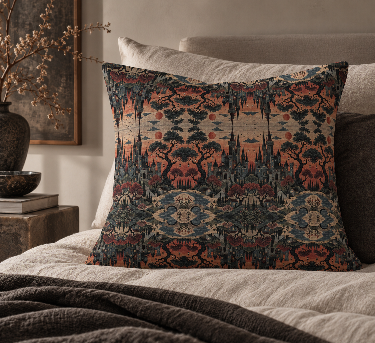 Tapestry Dreamscape on a Cozy Bed.png