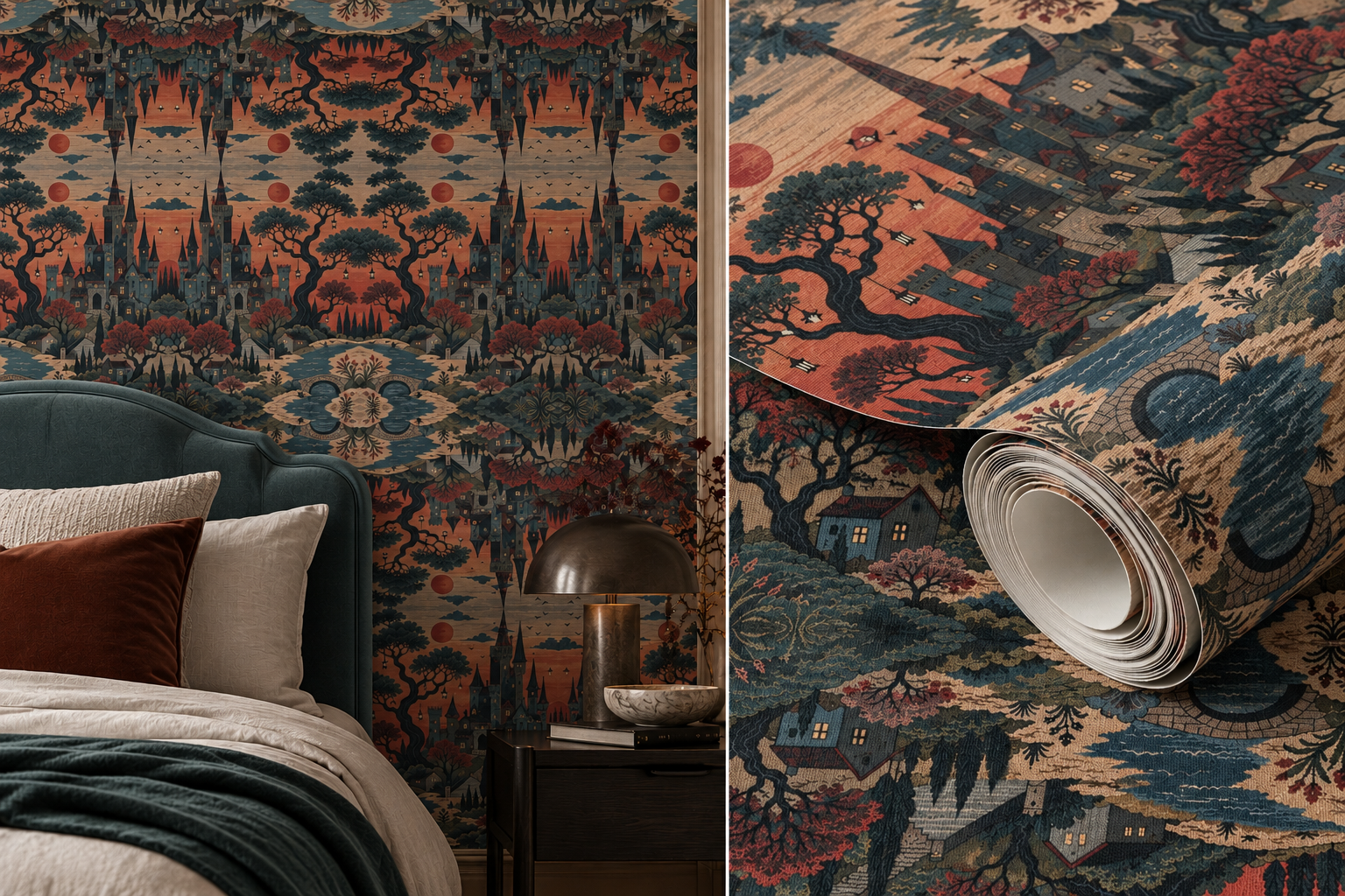 Moody Fantasy Tapestry Wallpaper Interior.png