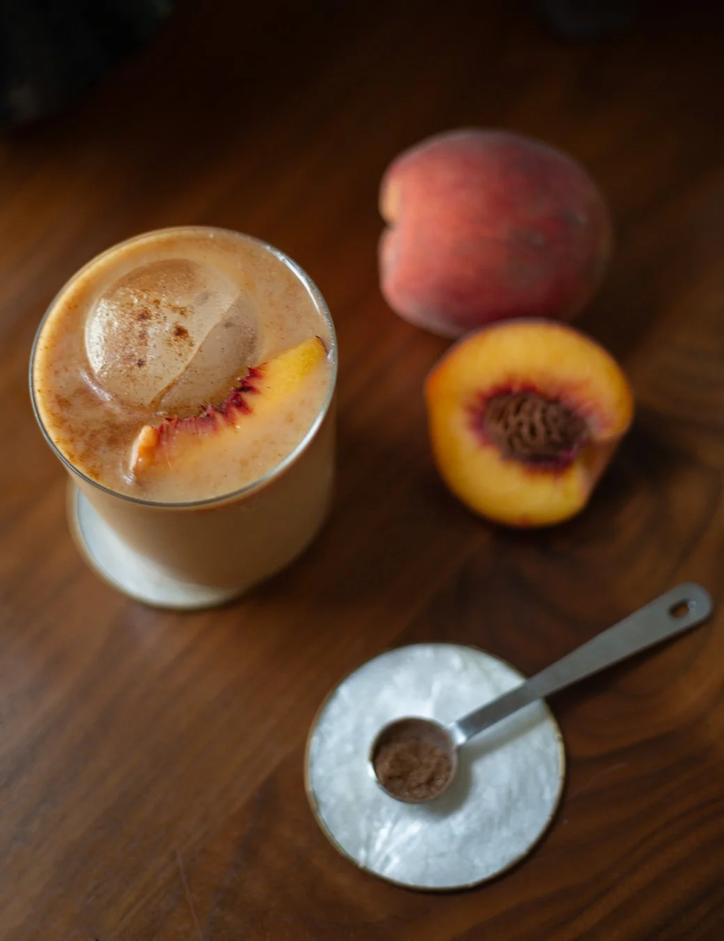 Spiced Peach Chai Latte