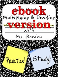 Mathbook: Multiplying & Dividing Whole Numbers, Decimals and Fractions