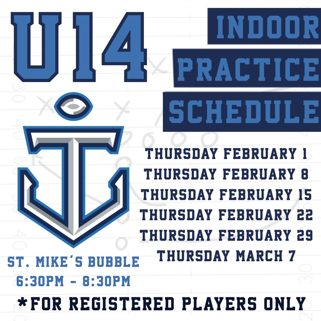 Bantam Schedule — Toronto Jr. Argos Football