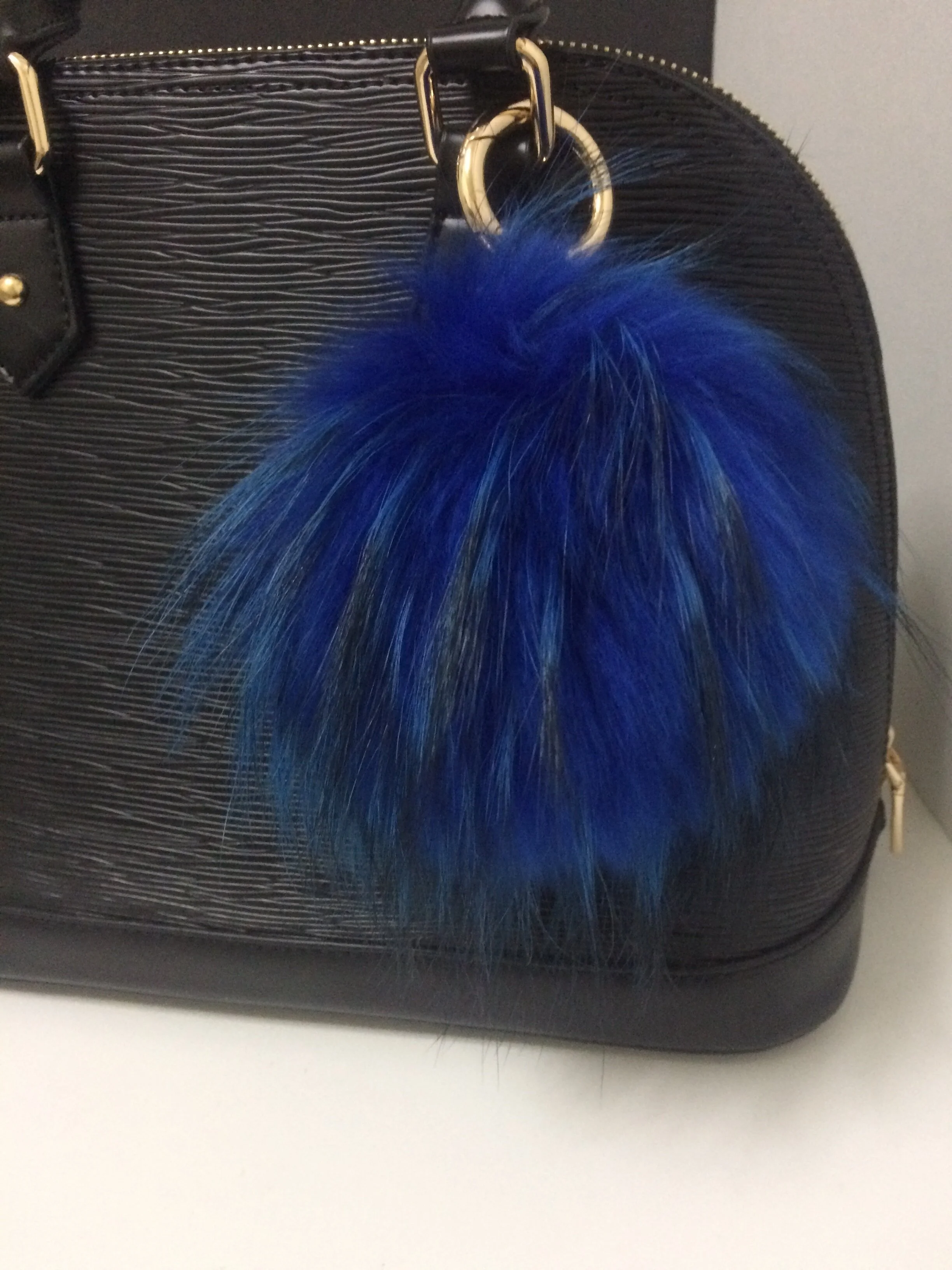 Fur Bag Keychain,  Real Raccoon Bag Charm Keychain