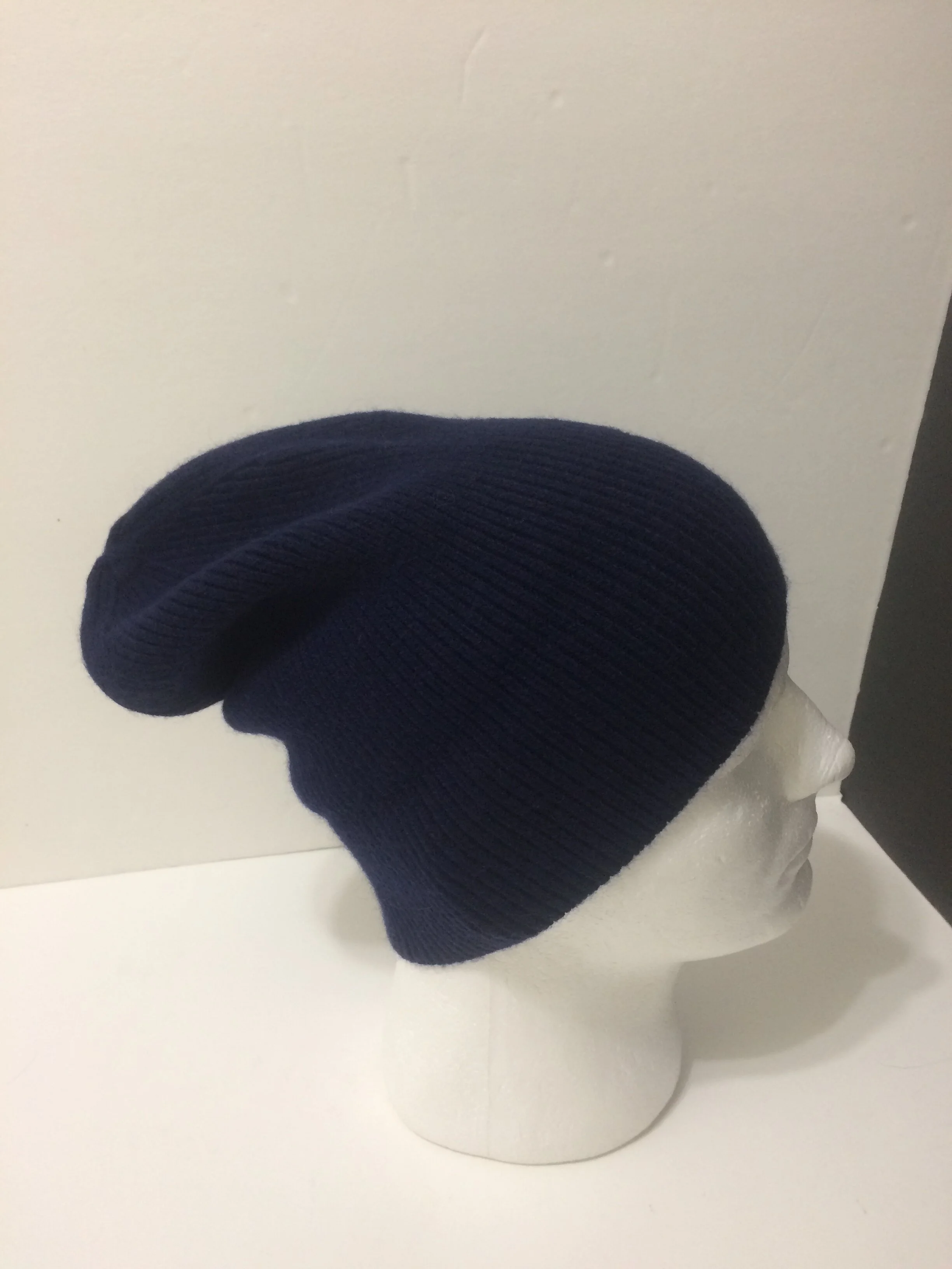 Cashmere  Beanie, Fold-over,  Slouchy.