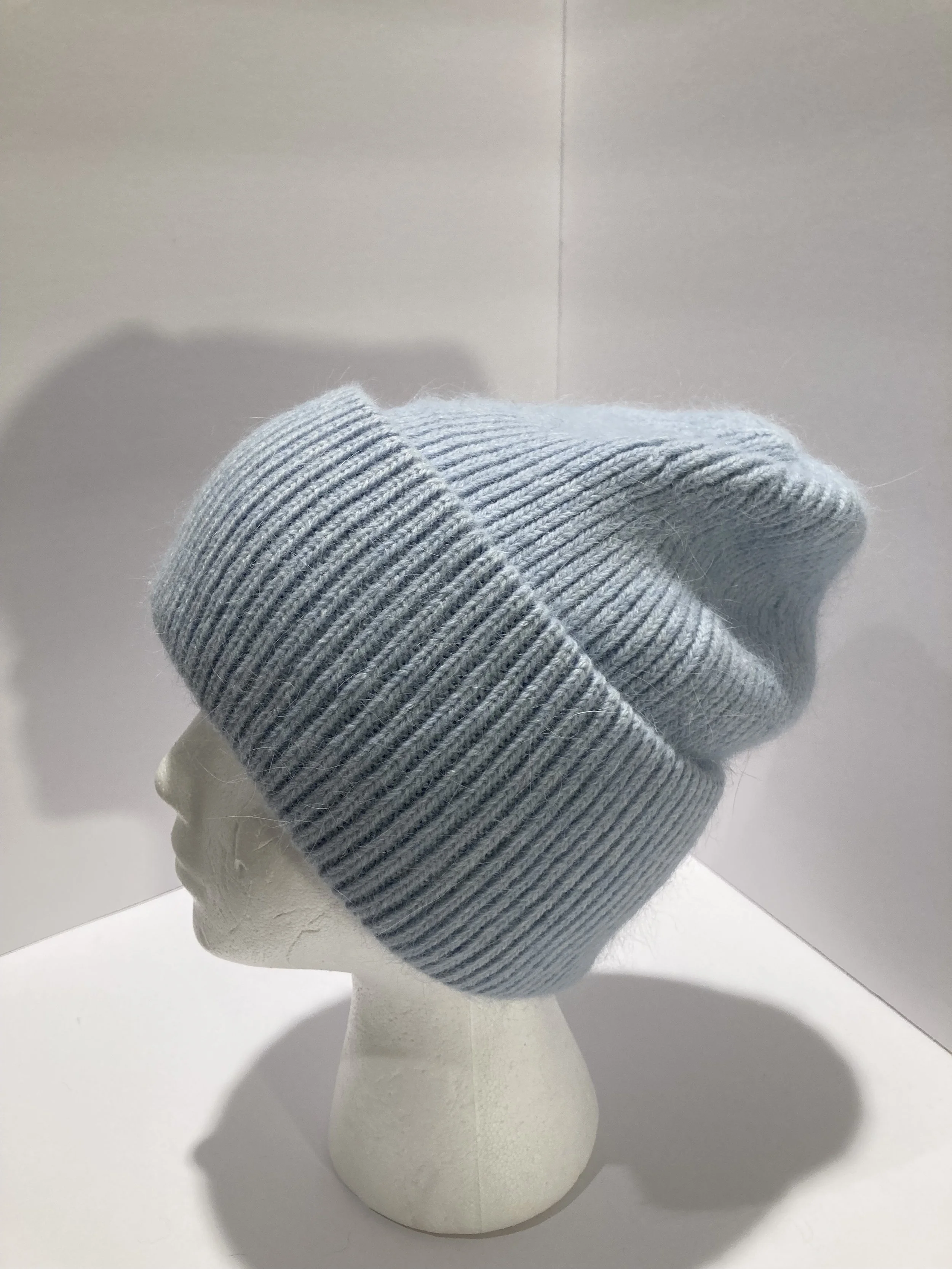 NEW: Cashmere Beanie, Double Fold-over